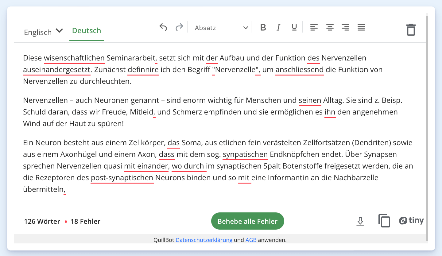 Hast du in deinem Text richtig gegendert?