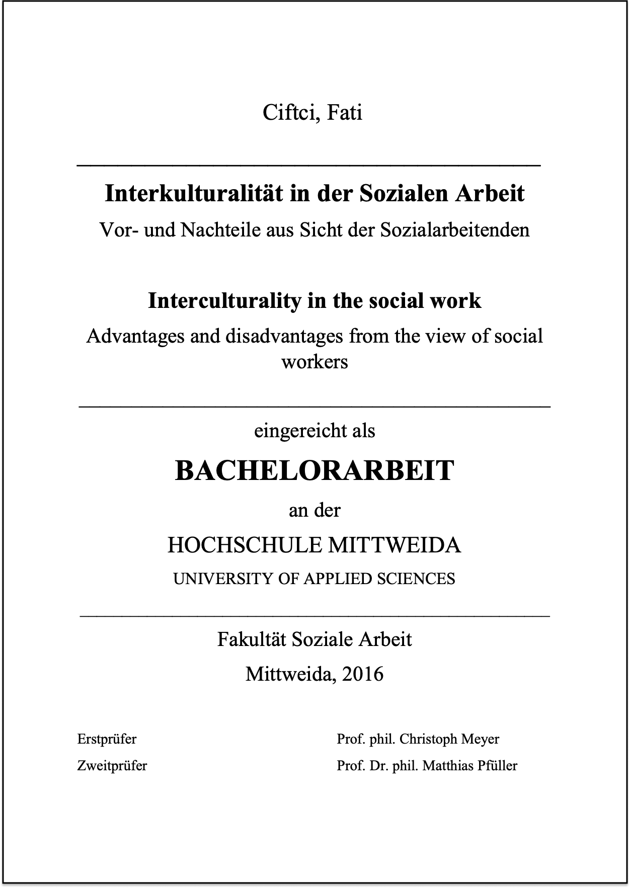 bachelor thesis themen soziale arbeit