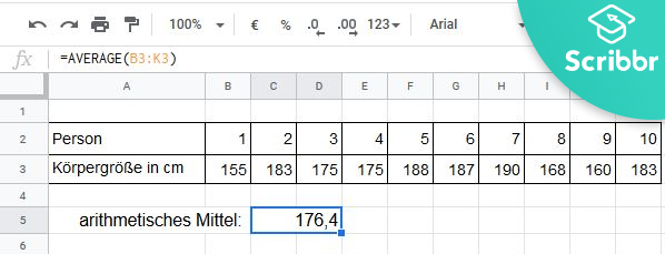 arithmetisches-mittel-excel