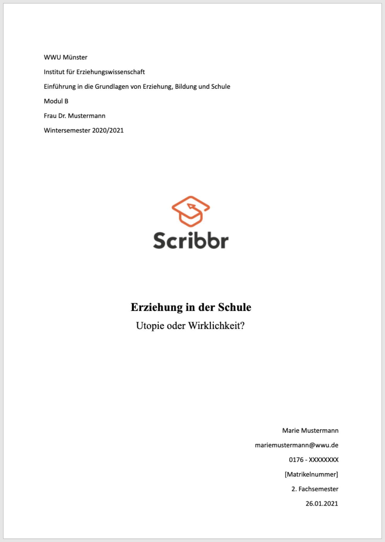 bachelor thesis deckblatt uni wuppertal