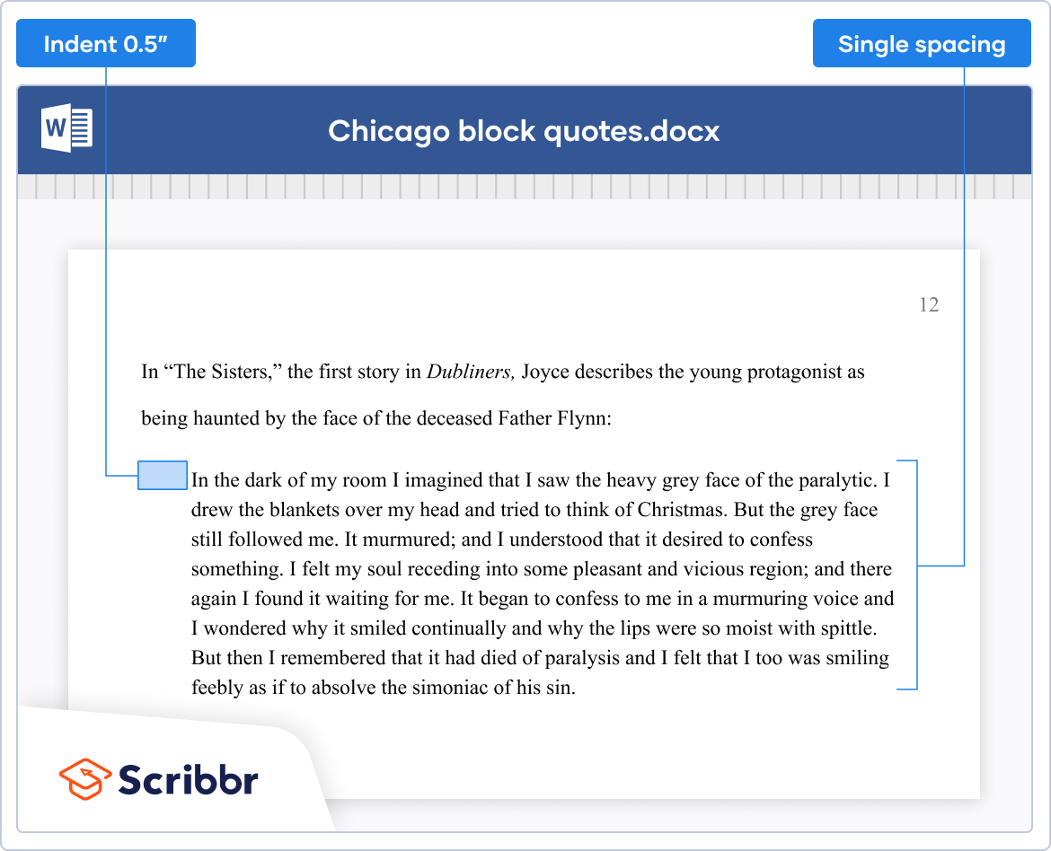 how to do chicago format