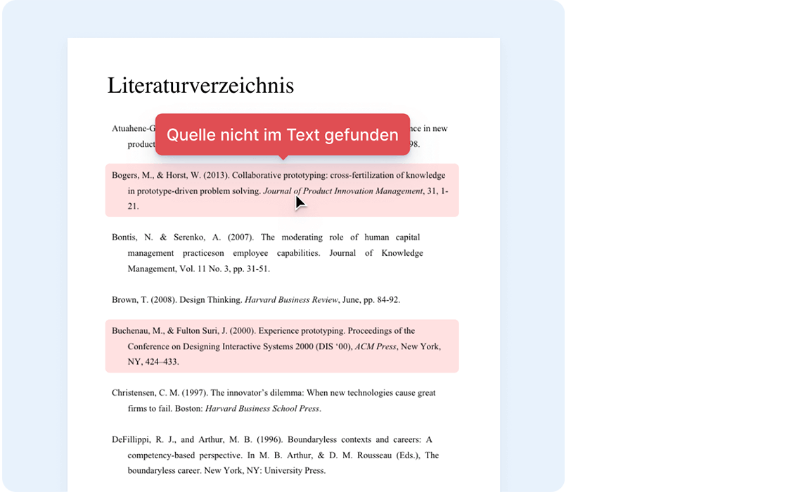 Zitierprüfung fehlende quellenangaben